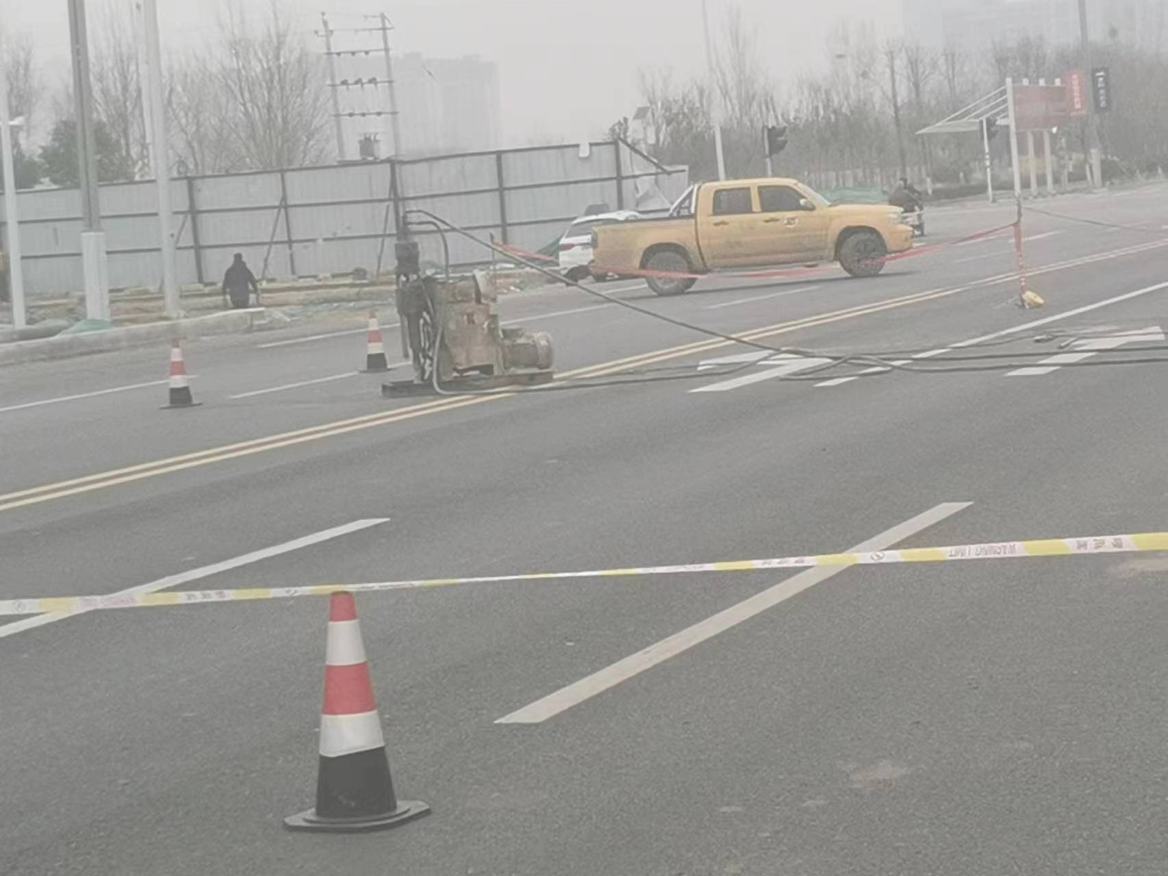 望花公路路基沉陷注浆